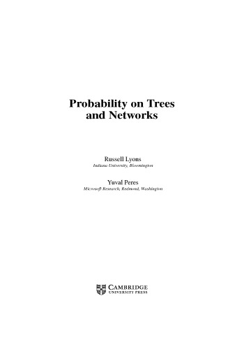 Probability on Trees and Networks