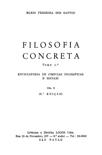 Filosofia Concreta - Tomo I