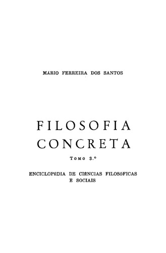 Filosofia Concreta - Tomo III