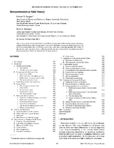 Noncommutative field theory