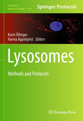 Lysosomes: Methods and Protocols