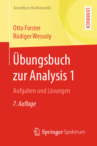 Übungsbuch zur Analysis 1: Aufgaben und Lösungen