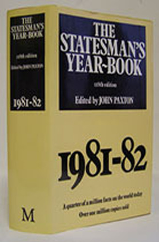 The Statesman’s Year-Book: Statistical and Historical Annual of the States of the World for the Year 1981–1982