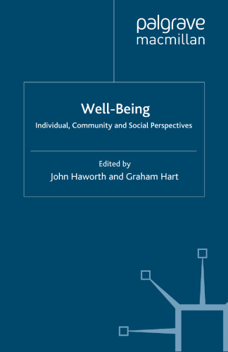 Well-Being: Individual, Community and Social Perspectives