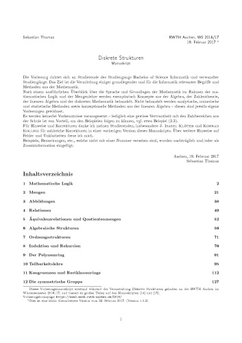 Diskrete Strukturen [Lecture notes]