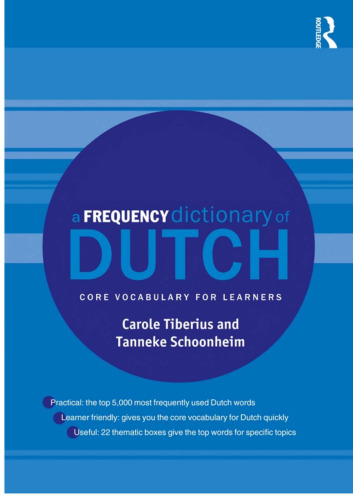 A Frequency Dictionary of Dutch: Core Vocabulary for Learners