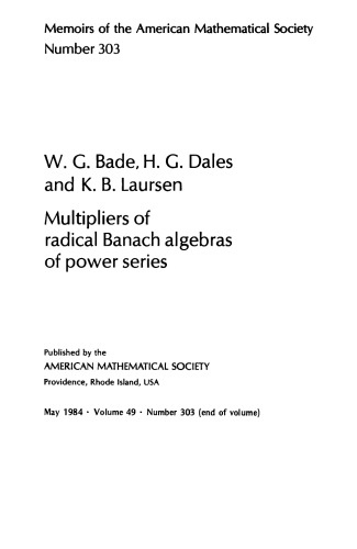 Multipliers of radical Banach algebras of power series