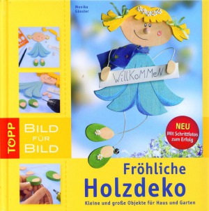 Fröhliche Holzdeko