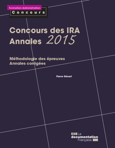 Concours des IRA annales 2015