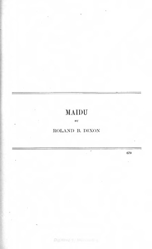 Maidu [single chapter]