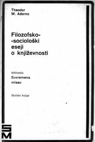 Filozofsko-sociološki eseji о književnosti