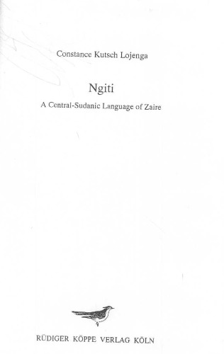 Ngiti : a central-sudanic language of Zaire