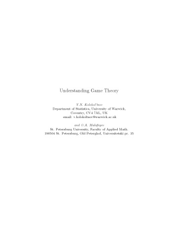 Understanding Game Theory