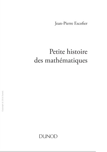 Petite histoire des mathématiques