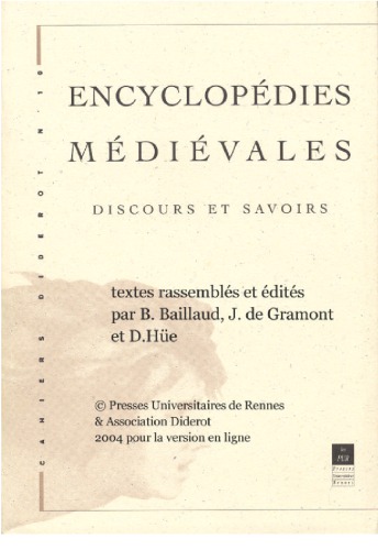 Encyclopédies médiévales : discours et savoirs