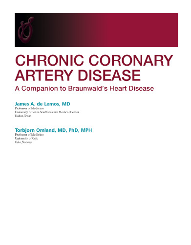 Chronic coronary artery disease: A companion to Braunwald’s heart disease