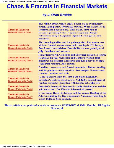 Chaos & Fractals in Financial Markets