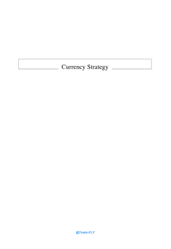 Currency Strategy