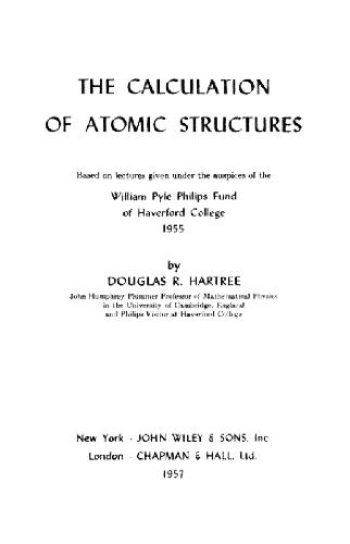 The calculation of atomic structures