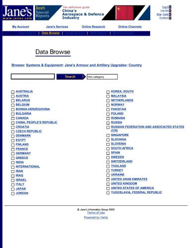 Jane's Armour and Artillery 2002 Upgrades