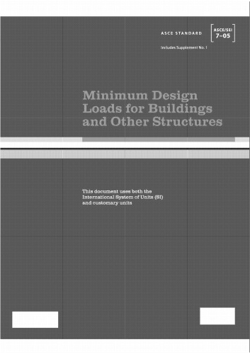 asce 7-05 minimum design loads for buildings and other structures