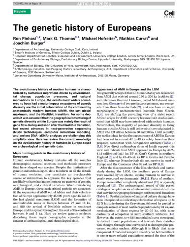 The genetic history of Europeans