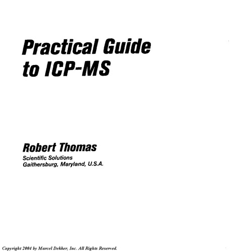 Practical guide to ICP-MS