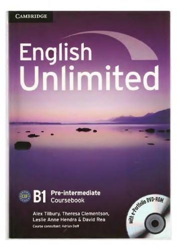 English Unlimited. Pre-intermediate B1. Coursebook