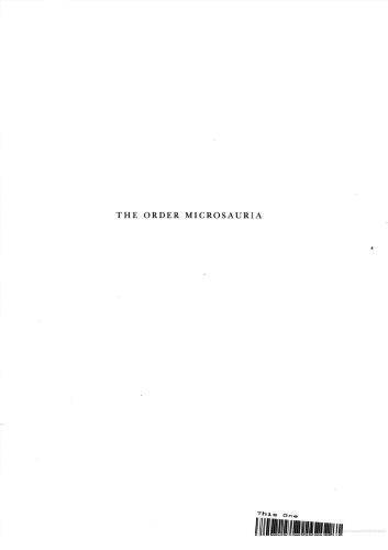 The Order Microsauria