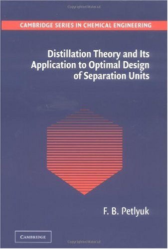 Distillation Theory and Its Application to Optimal Design of Separation Units - 0521820928