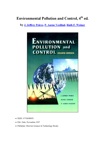 Environmental Pollution and Control