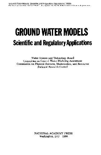 Groundwater Models