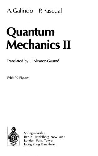 Quantum mechanics II