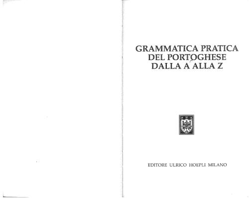 Grammatica pratica del portoghese dalla A alla Z