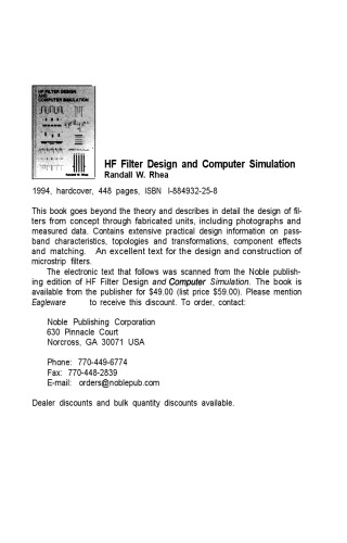 HF Filter Design Computer Simulation