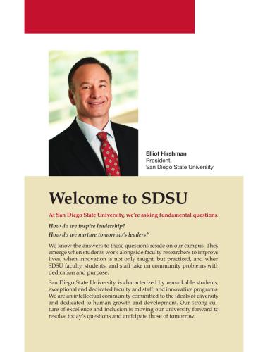 San Diego State University, 2012 - 2013 General Catalog