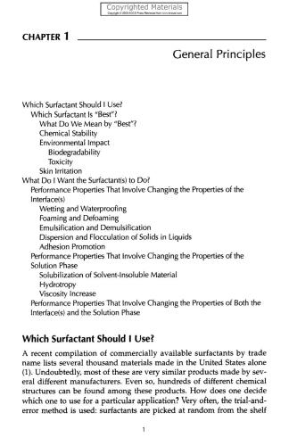 Industrial Utilization of Surfactants - Principles and Practice