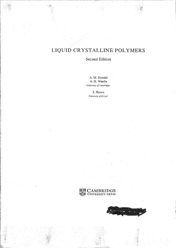 Liquid Crystalline Polymers