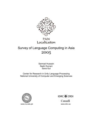 Survey of Language Computing in Asia