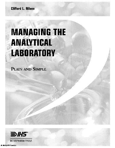 Managing the Analytical Laboratory Plain and Simple