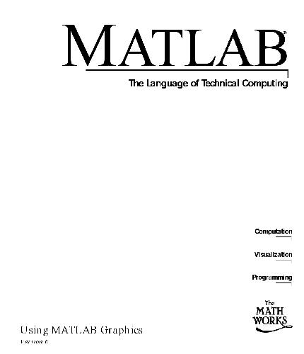 Matlab The Language of Technical Computing External Interfaces 