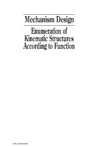 Mechanism Design Enumeration of Kinematic Structures According to Function