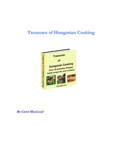 Treasures of Hungarian Cooking