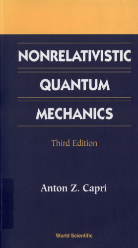 Nonrelativistic Quantum Mechanics