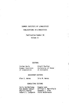 Uto-Aztecan Grammar. Volume 2