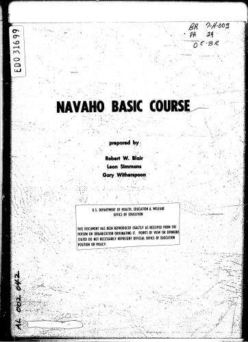 Navaho Basic Course