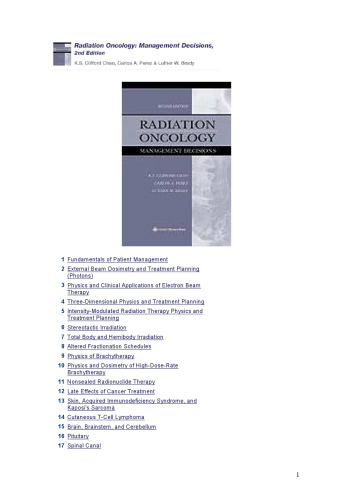 Radiation Oncology Management Decisions