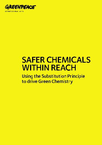 Safer Chemicals Within Reach Using Substitution Principlet to Drive Green Chemistry