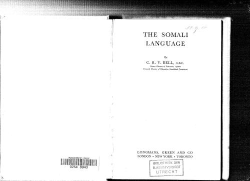 The Somali Language