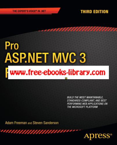 Pro ASP.NET MVC 3 Framework